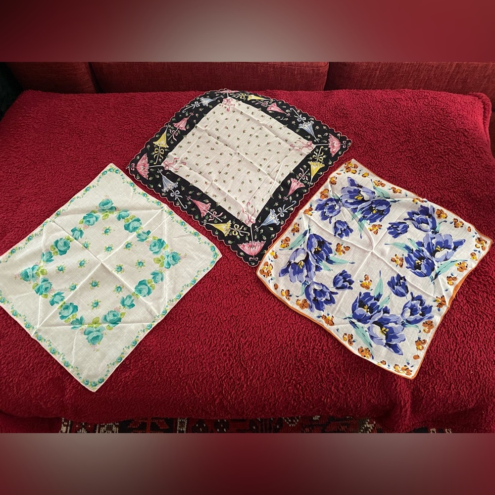 Vintage Handkerchiefs (3)